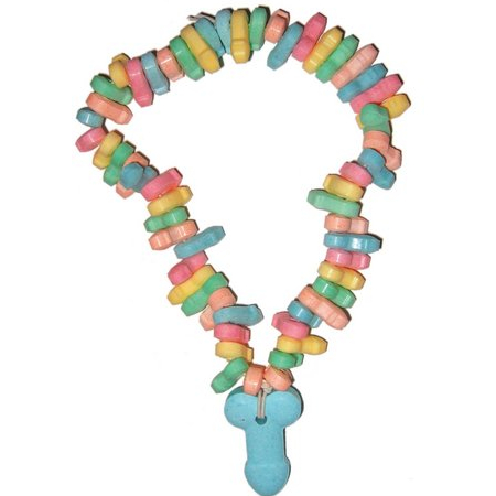 Candy Penis Necklace Display 24pc