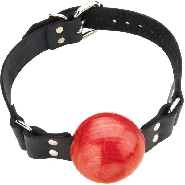 2in Red Ball Gag W/buckle