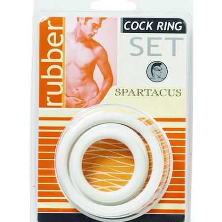 Soft Cock Ring Set White