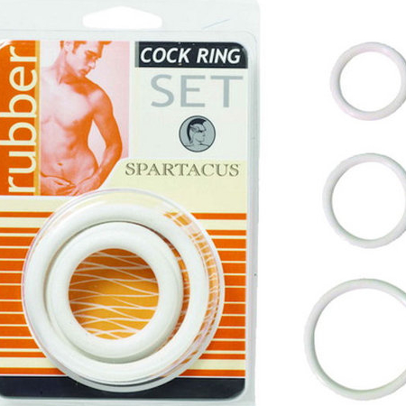 Soft Cock Ring Set White