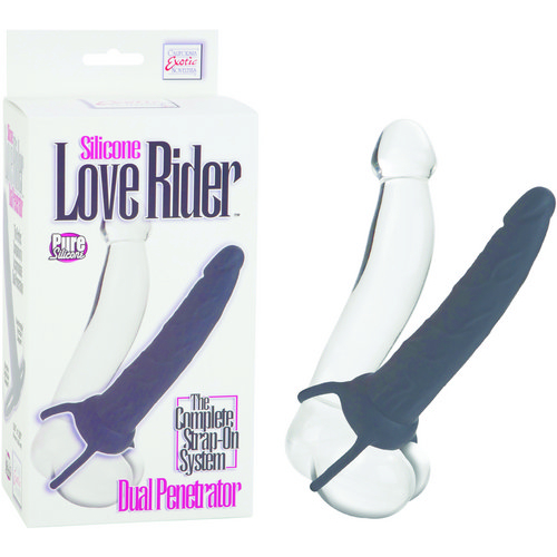 Love Riders Dual Penetrator Black Silicone