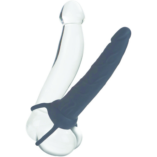 Love Riders Dual Penetrator Black Silicone