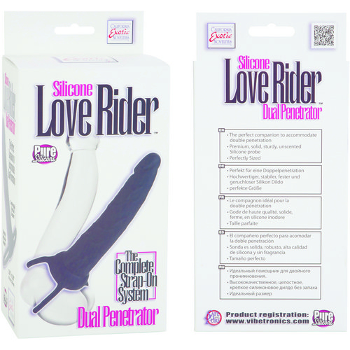 Love Riders Dual Penetrator Black Silicone