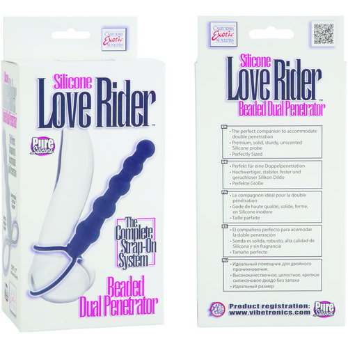Love Rider Beaded Dual Penetrator Black