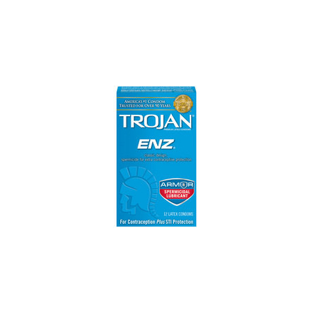 Trojan Enz Spermicidal 12 Pack