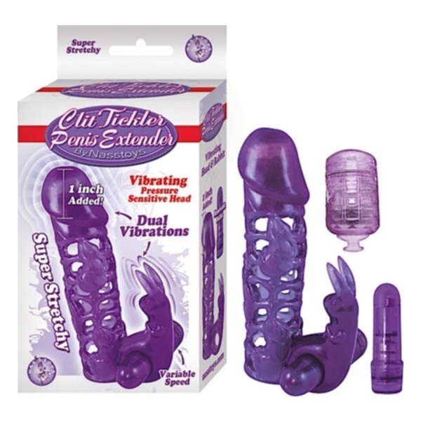 Clit Tickler Penis Extender Purple