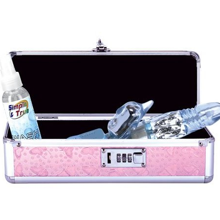 Lockable Vibrator Case Pink Small