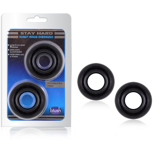 Donut Rings Oversized Black