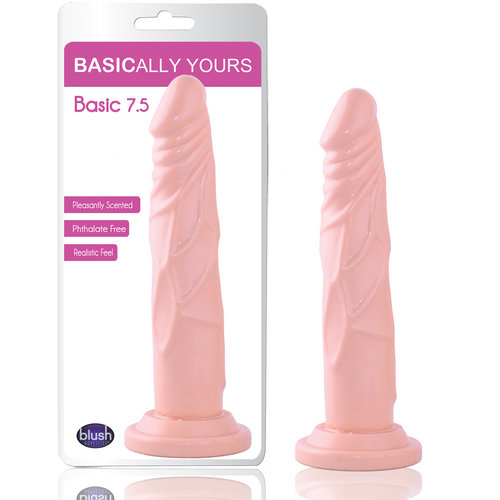 Basic 7.5in With Suction Cup Beige