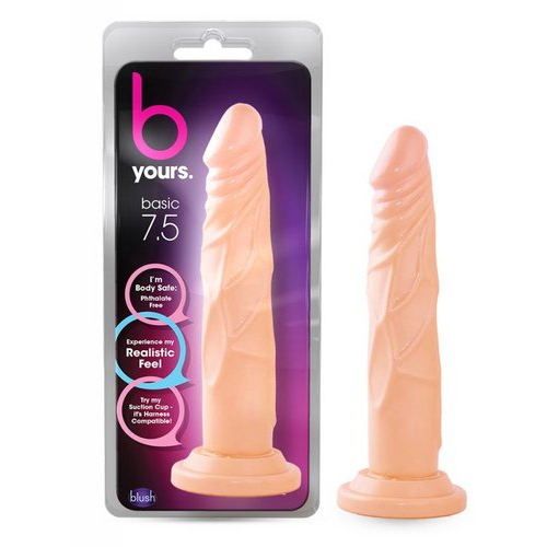 Basic 7.5in With Suction Cup Beige