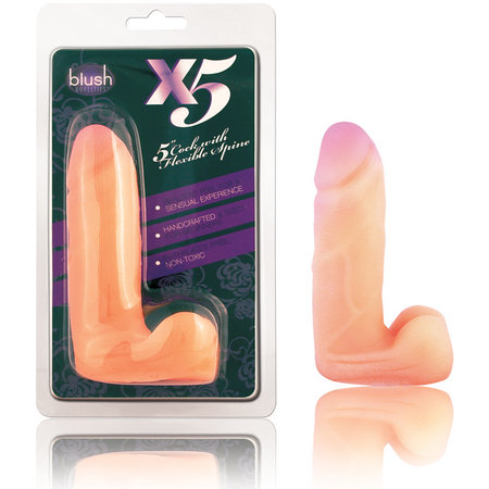 X5 5in Cock W/flexible Spine