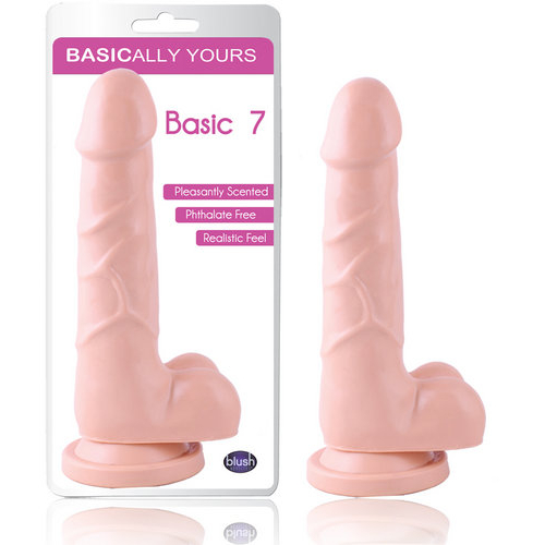 Basic 7in With Suction Cup Beige