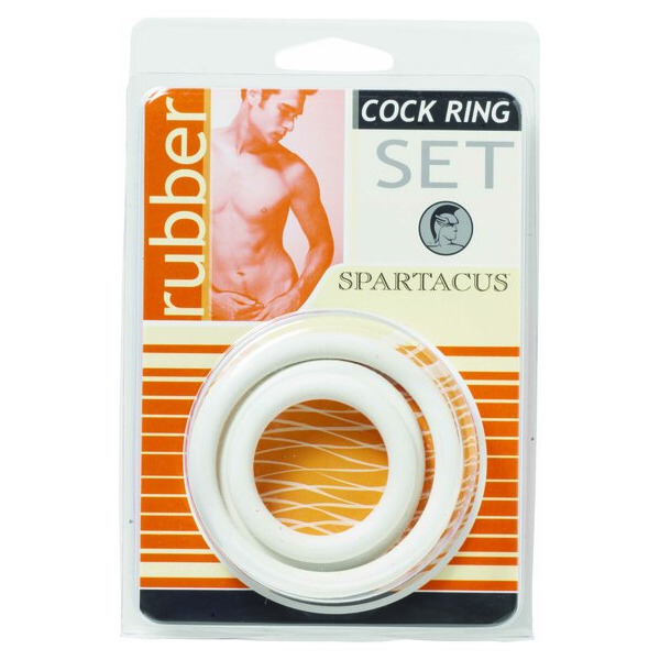 Soft Cock Ring Set White
