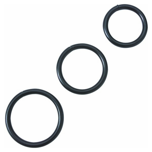 Black Steel C Ring Set