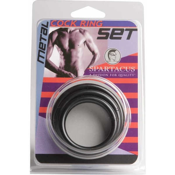 Black Steel C Ring Set