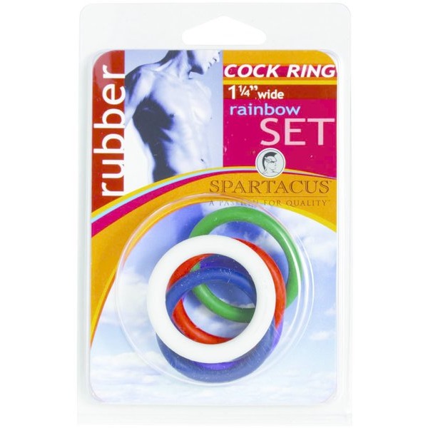 1 1/4in Soft C Rings Rainbow