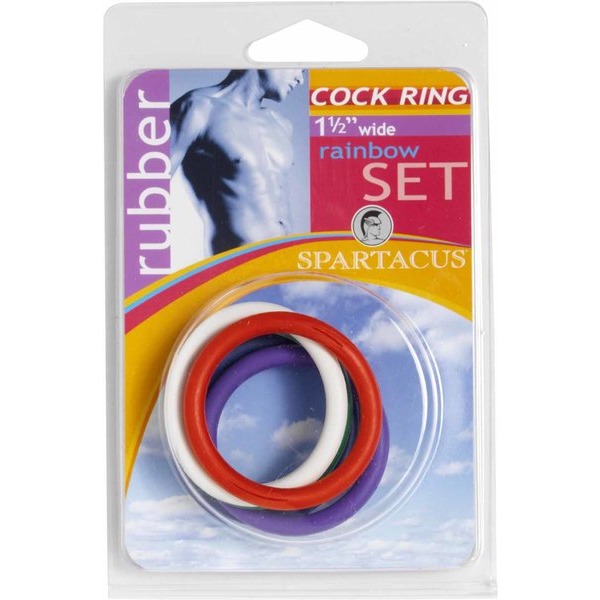 1 1/2in Soft C Rings Rainbow