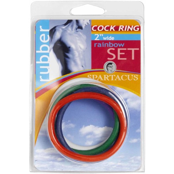 2in Soft C Rings Rainbow