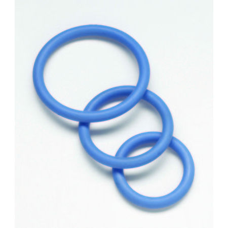 Nitrile Cock Ring Set-blue