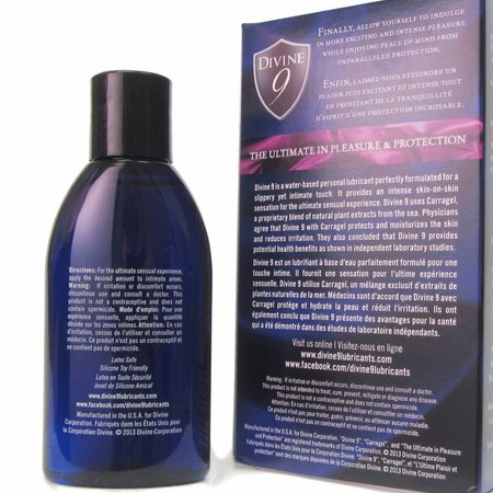 Divine 9 Water Based Lubricant 4oz