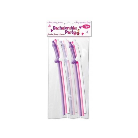 Bachelorette Party Flexy Super Straw 10pc