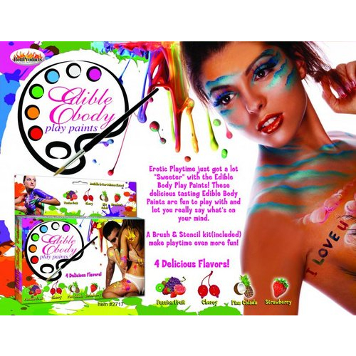 Edible Body Paints 4 Pack Box