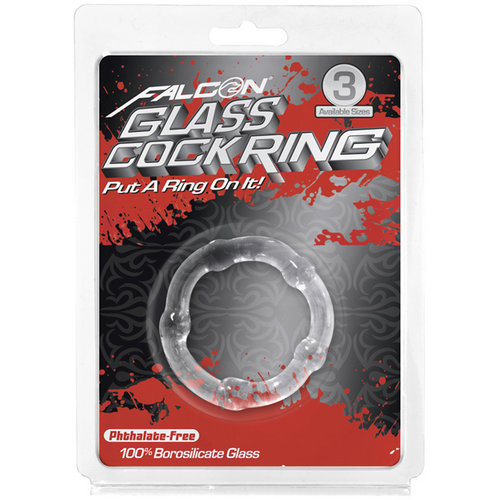 Falcon Glass Cockring 40mm Clear