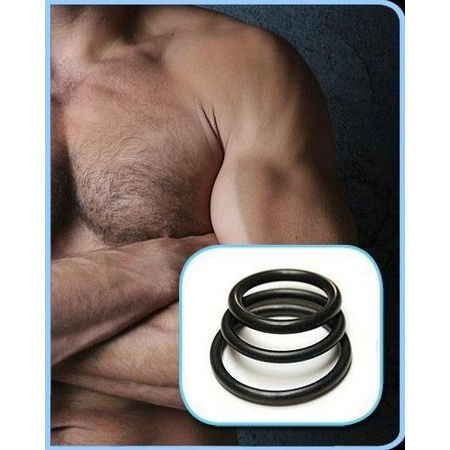 Rubber Cock Rings 3 Pack