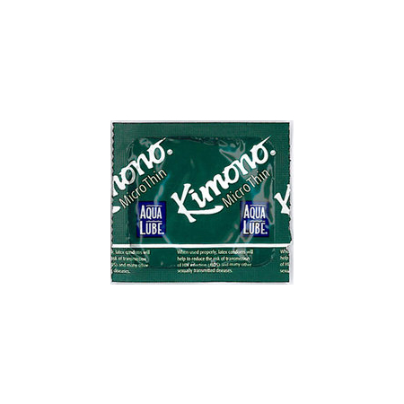Kimono Microthin W/ Aqua Lube 3pk
