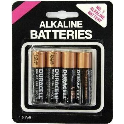 Duracell Aa Batteries 4 Pack Carded