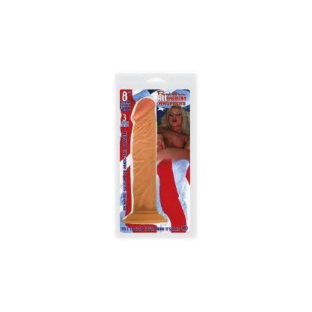 All American Whopper Vibrating 8in Flesh