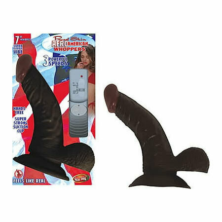 Afro American Whopper 7in W/ Balls Brown