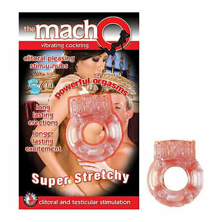 Macho Vibrating Cockring Flesh