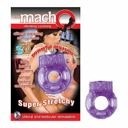 Macho Vibrating Cockring Purple