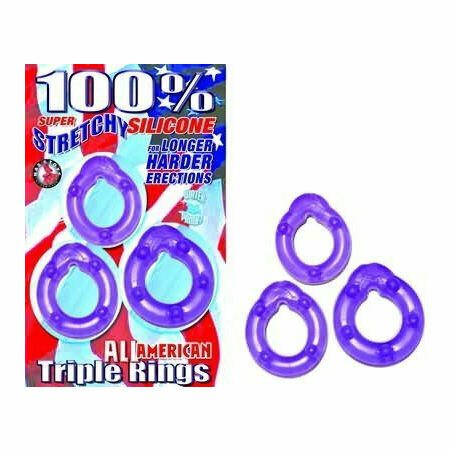 All American Triple Rings Purple