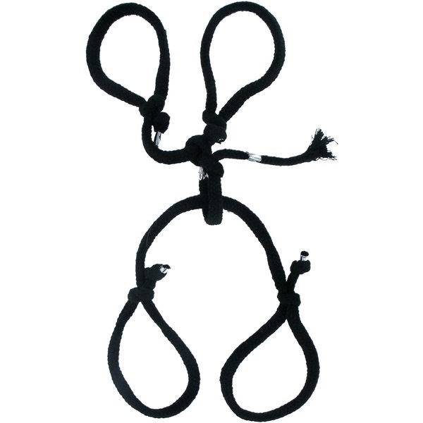 Fetish Fantasy Silk Rope Hogtie