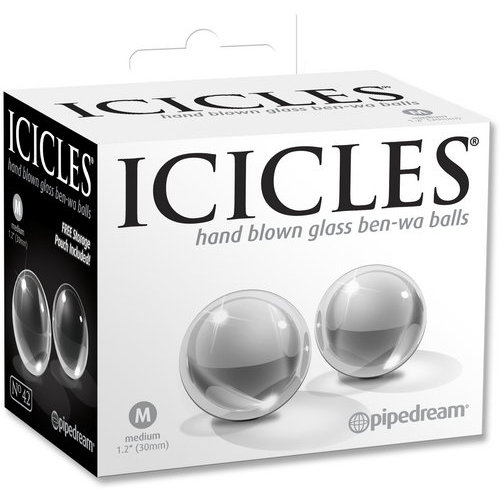 Icicles 42 Medium Glass Ben-wa Balls