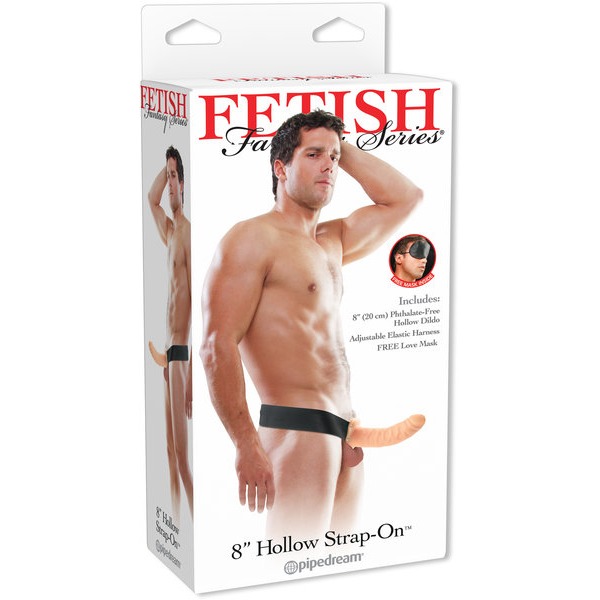 Fetish Fantasy 8in Hollow Strap On Flesh