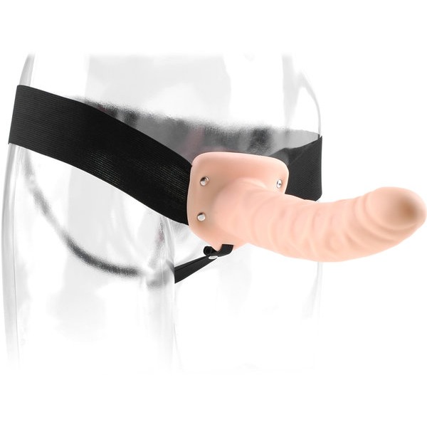 Fetish Fantasy 8in Hollow Strap On Flesh