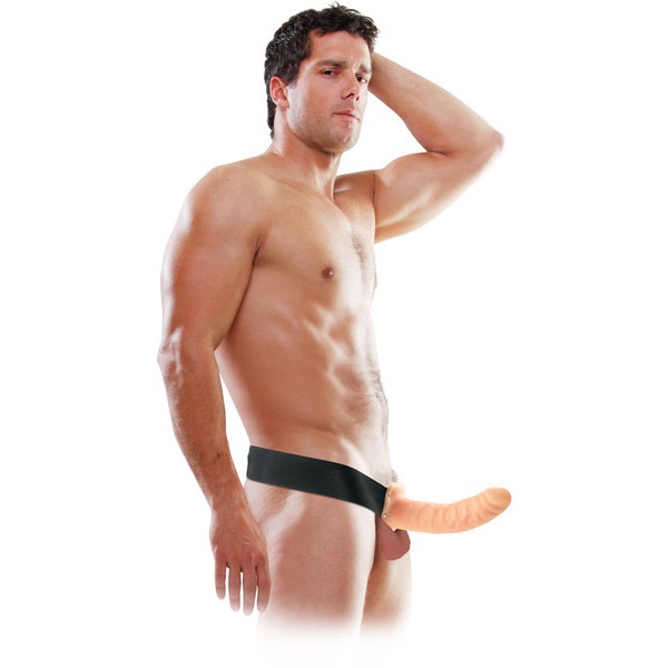 Fetish Fantasy 8in Hollow Strap On Flesh