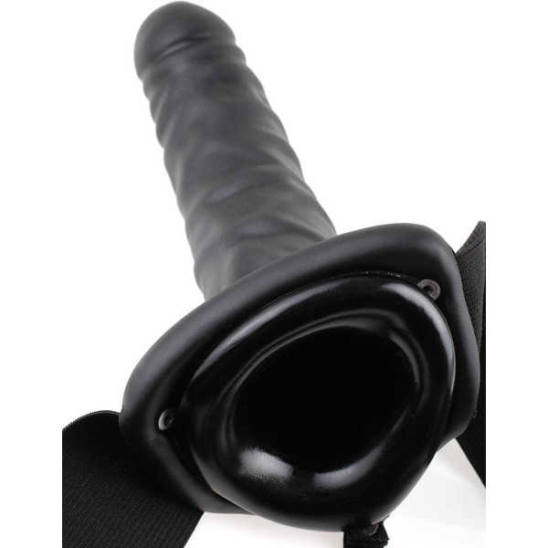 Fetish Fantasy 8in Hollow Strap On Black