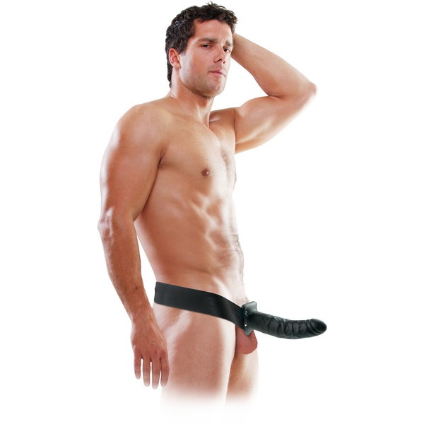 Fetish Fantasy 8in Hollow Strap On Black