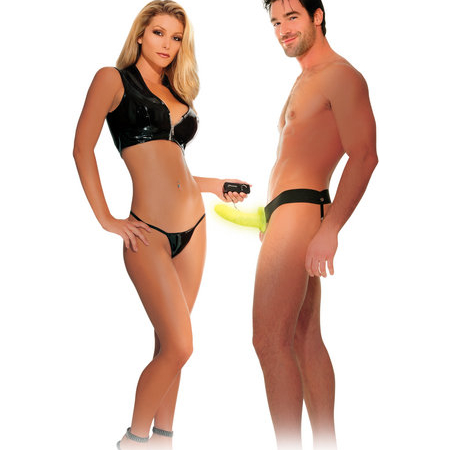 Fetish Fantasy Hollow Strap On For Him Or Her Vib. Glo
