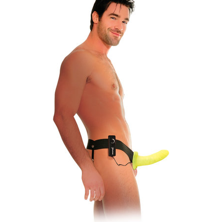Fetish Fantasy Hollow Strap On For Him Or Her Vib. Glo