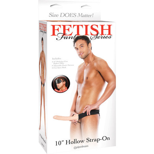Fetish Fantasy 10in Hollow Strap On Flesh