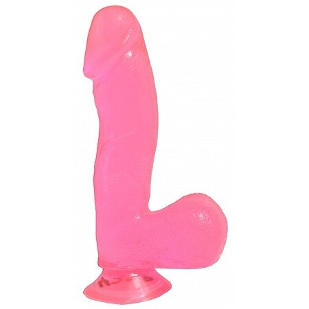 Basix Rubber Works Pink 6.5in Dong W/suction Cup