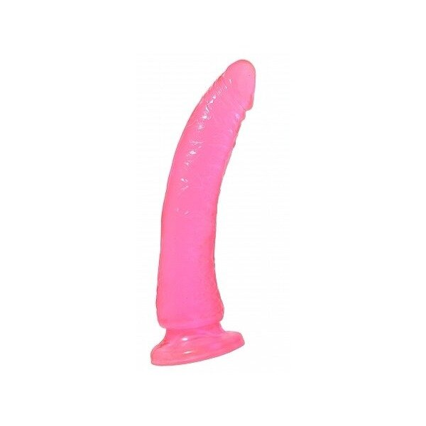 Basix Rubber Works 7in Pink Slim Dong W/ Suction Cup