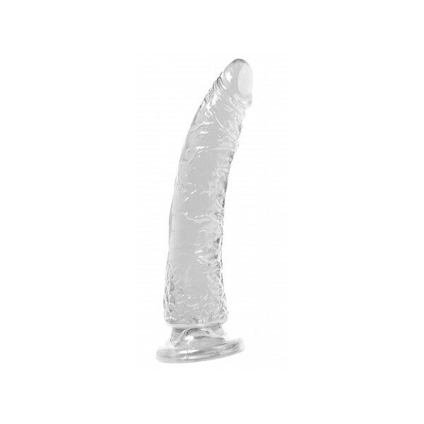 Basix Rubber Works Slim Dong 7in Clear W/ Suction Cup