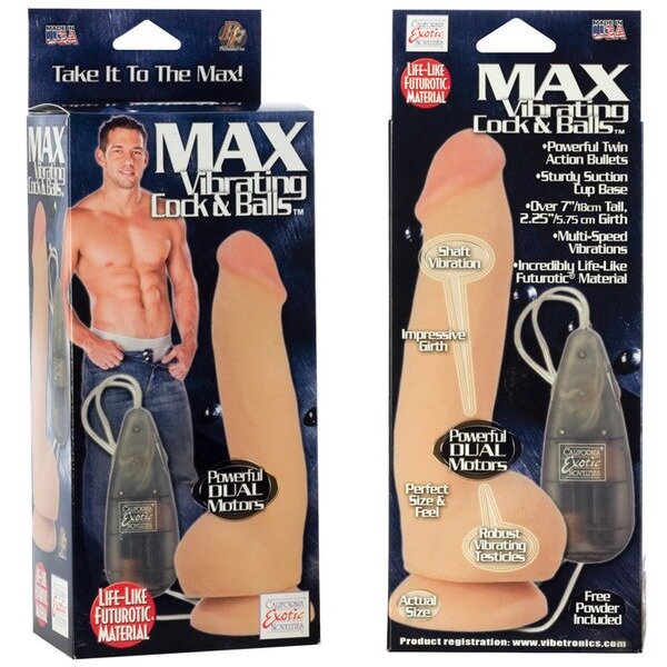 Max Vibrating Cock & Balls