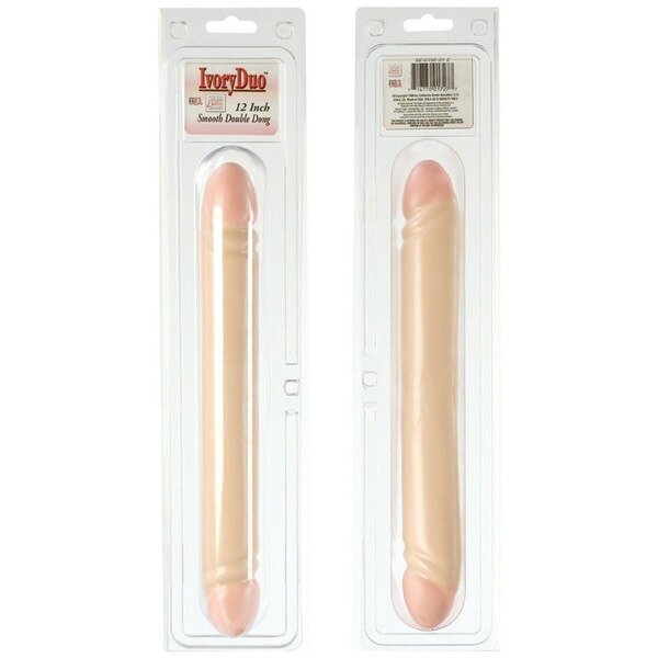Ivory Duo-12in Dbl Dong(smooth)